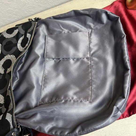 Coach(2010) Kristin Signature C Embroidered Op Art Shoulder Crossbody Bag - Picture 11 of 13